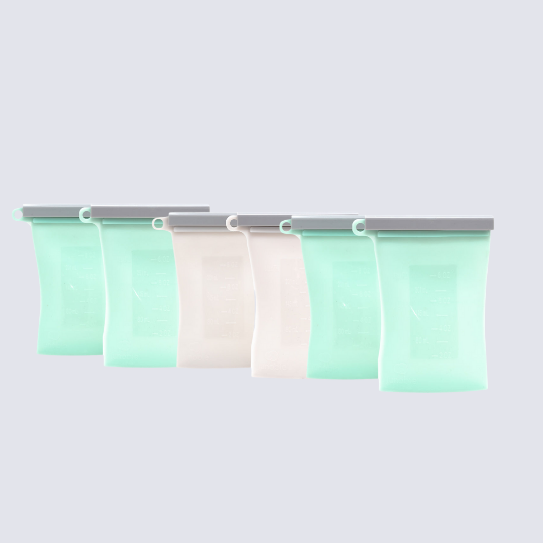 Junobie Bundled 9-Pack Starter Kit: Infant/Toddler Milk and Snack Storage Bags